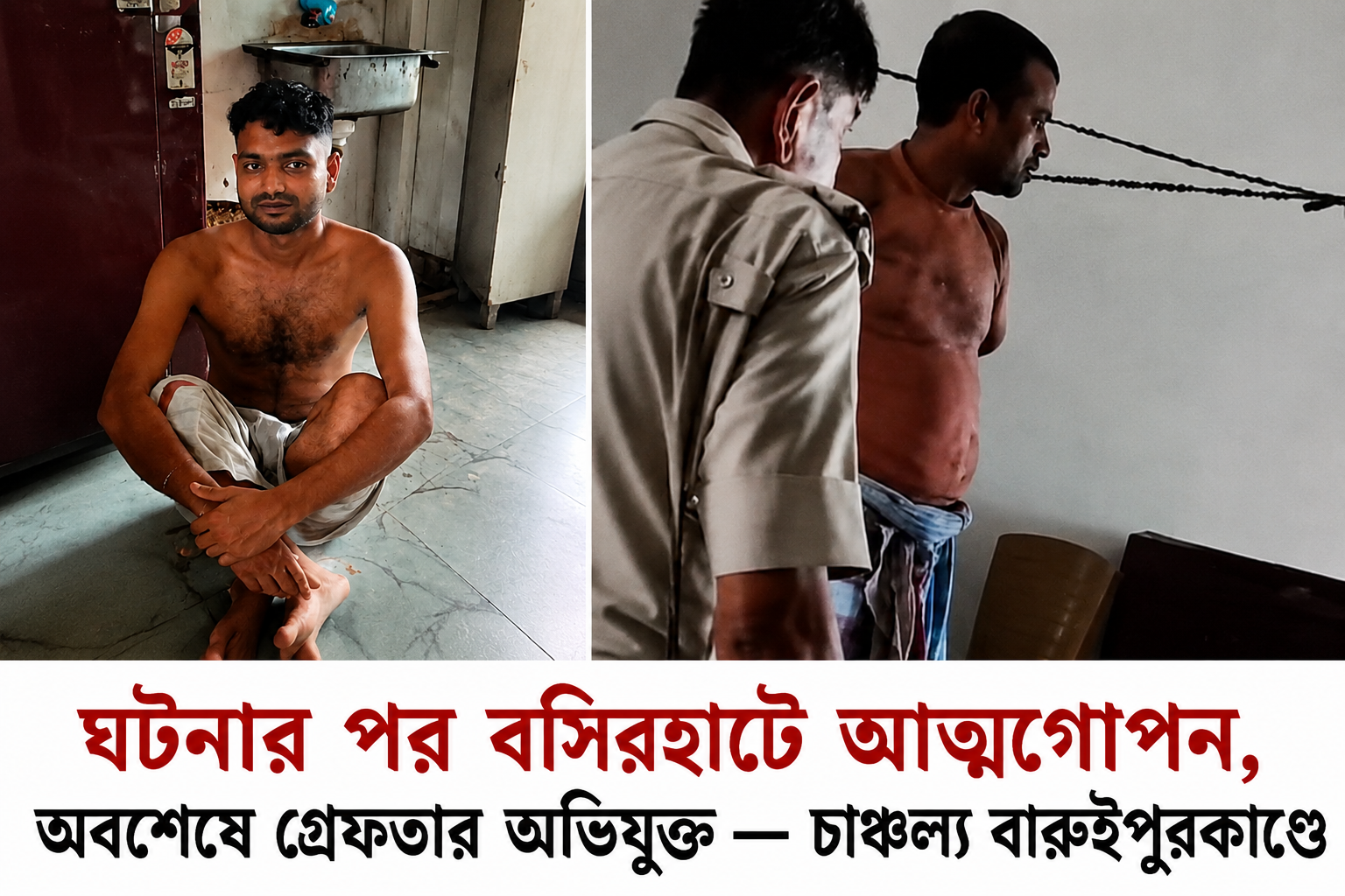 ঘটনার পর বসিরহাটে আত্মগোপন, অবশেষে গ্রেফতার অভিযুক্ত — চাঞ্চল্য বারুইপুরকাণ্ডে